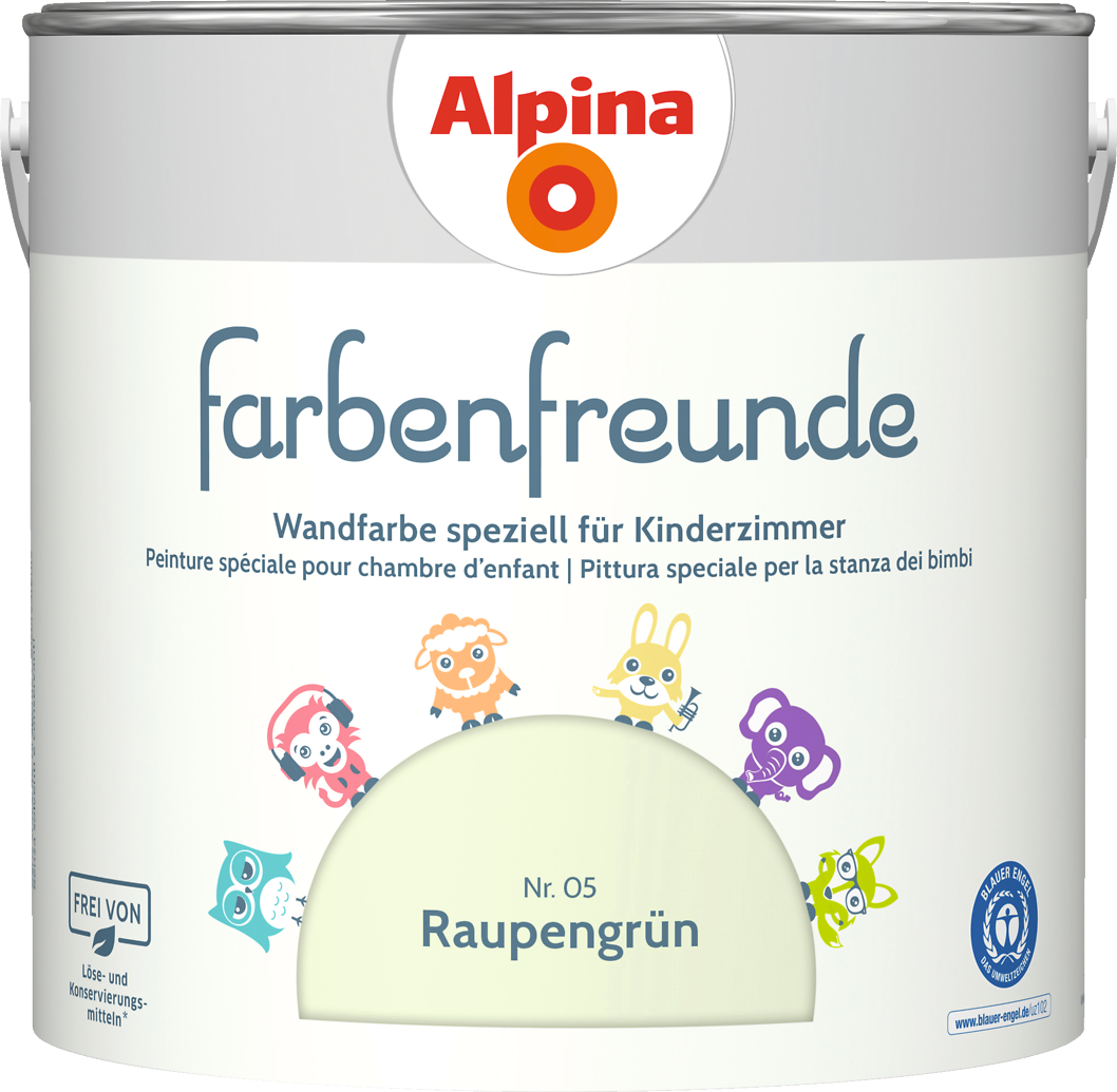 2,5l ALPINA Farbenfreunde Nr.05 Raupengrün 2,5l ALPINA Farbenfreunde Nr.05 Raupengrün