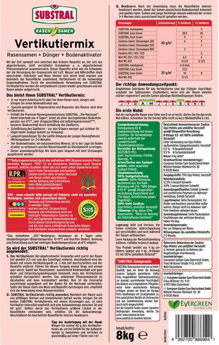 8 kg SUBSTRAL® Vertikutiermix 8 kg SUBSTRAL® Vertikutiermix