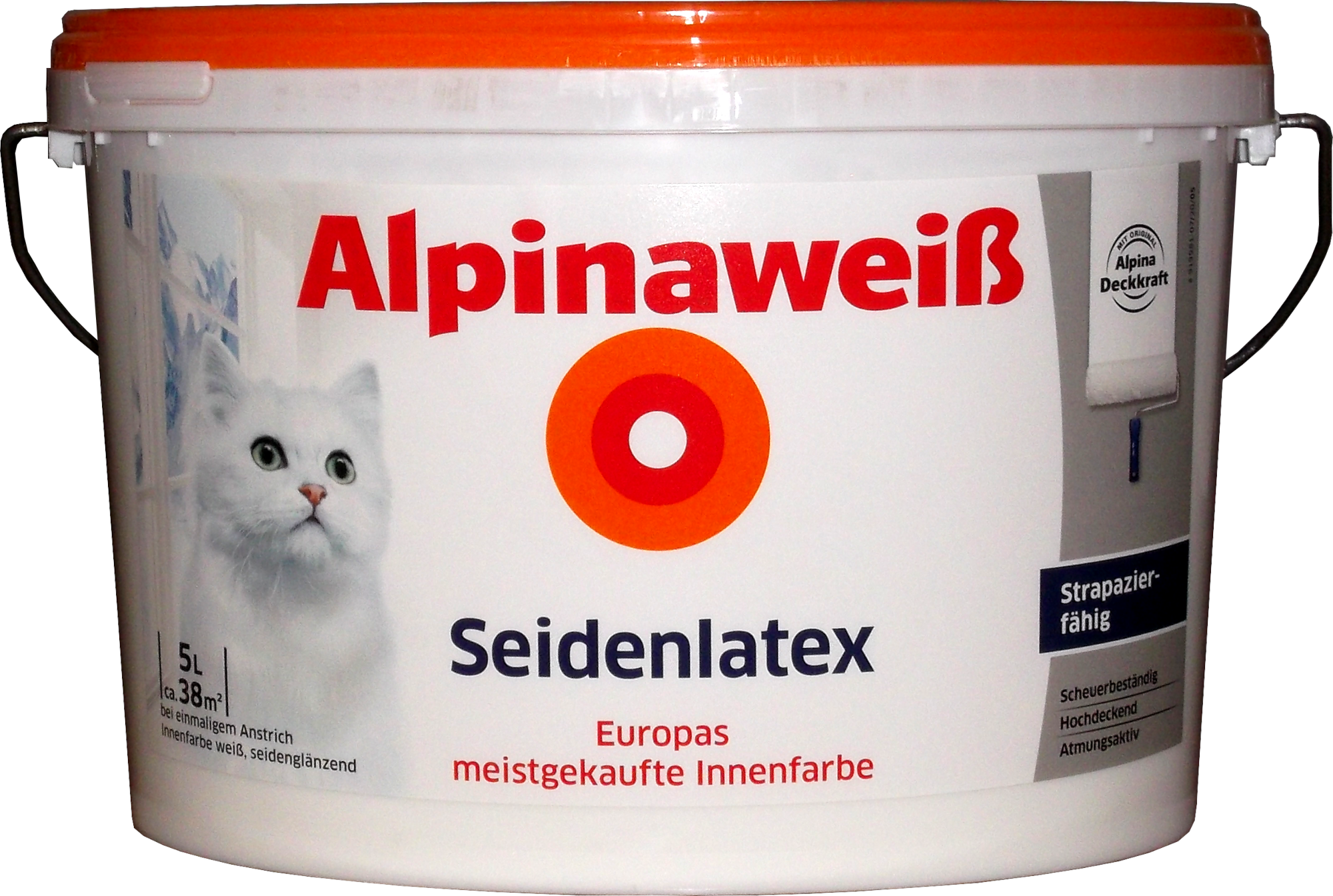 5L Alpina Seidenlatex Alpinaweiß Seidenglänzend 5L Alpina Seidenlatex Alpinaweiß Seidenglänzend