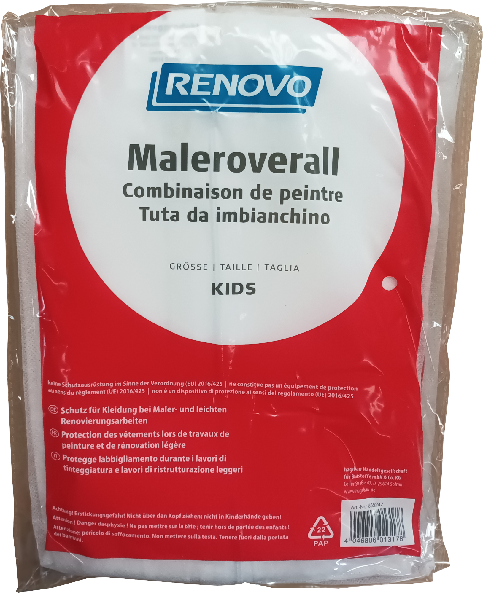Renovo Maler-Overall Größe Kids Renovo Maler-Overall Größe Kids