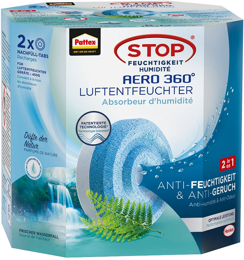 Pattex Aero 360° Frischer Wasserfall 2x450g Taps Pattex Aero 360° Frischer Wasserfall 2x450g Taps