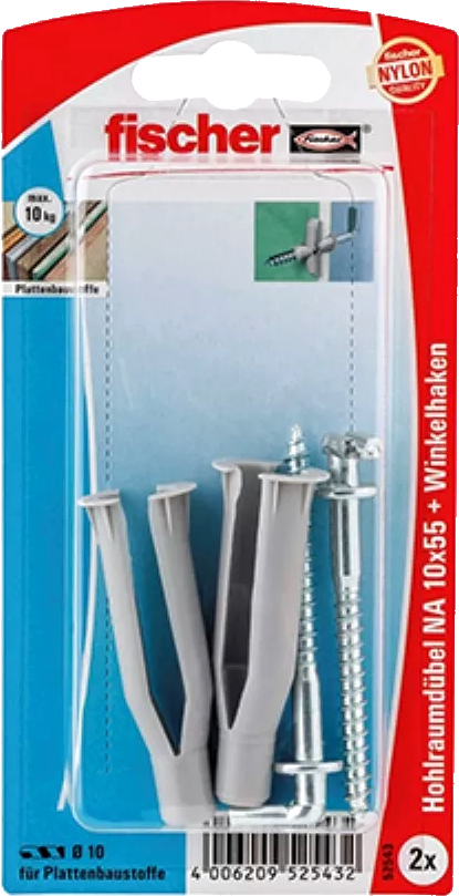 Hohlraumdübel 10X55 mit Haken Hohlraumdübel 10X55 mit Haken