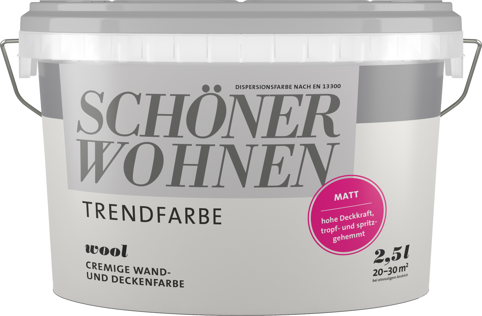 2,5L Schöner Wohnen - Trendfarbe Wandfarbe matt Wool 2,5L Schöner Wohnen -Trend Wandfarbe matt Wool