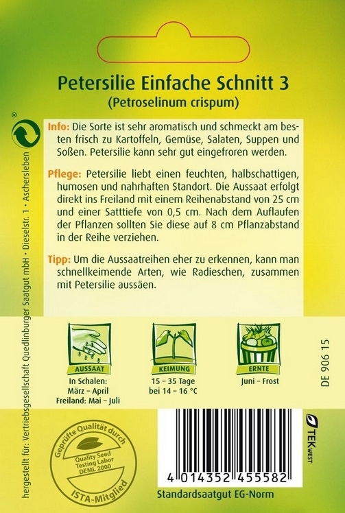 Petersilie Einfache Schnitt 3 Petersilie Einfache Schnitt 3