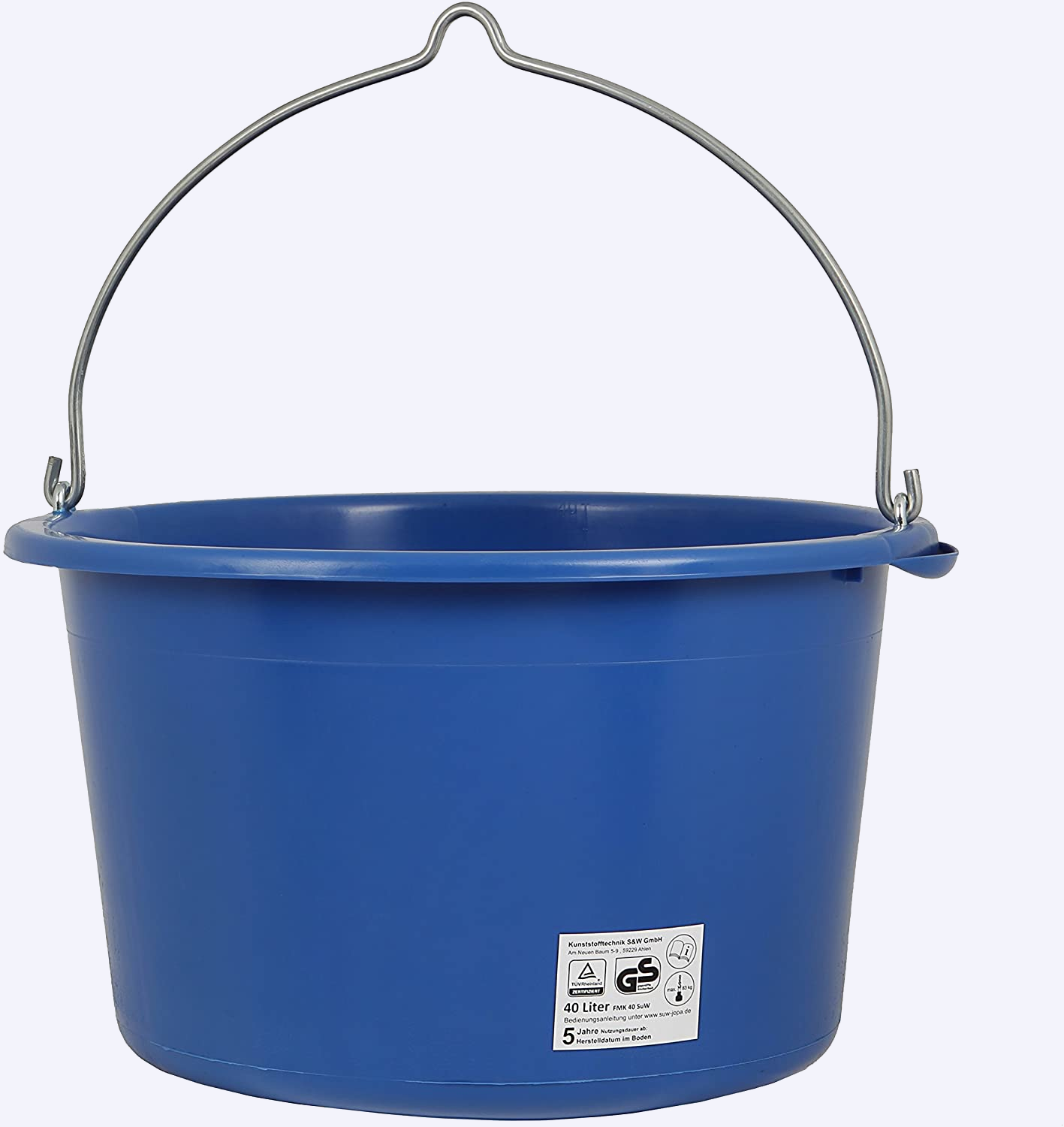 40L Mörtelkübel kranbar Blau TÜV-GS geprüft 40L Mörtelkübel kranbar Blau TÜV-GS geprüft