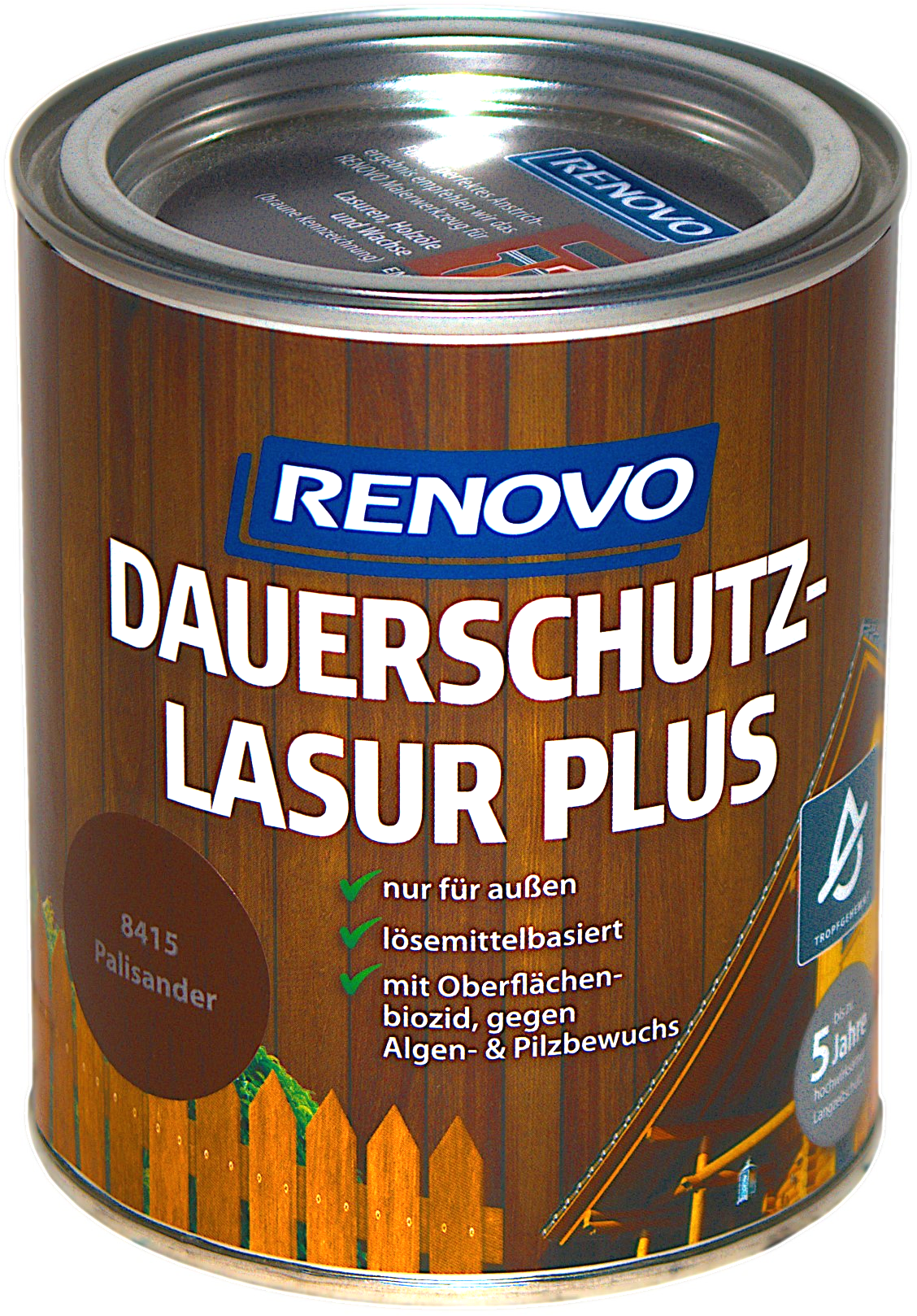 750ml Renovo Dauerschutzlasur PLUS Nr.8415 Palisander