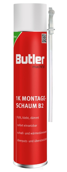 750ml Butler machts 1K Montageschaum B2 beige 750ml Butler machts 1K Montageschaum B2 beige