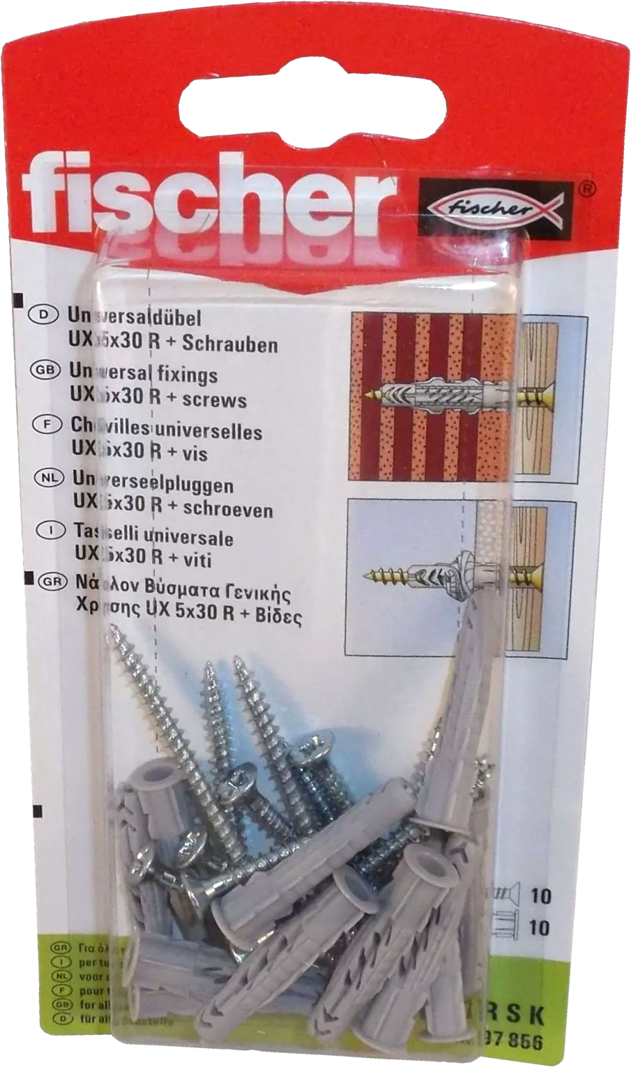Fischer Universaldübel UX 5x30 RSK Fischer Universaldübel UX 5x30 RSK