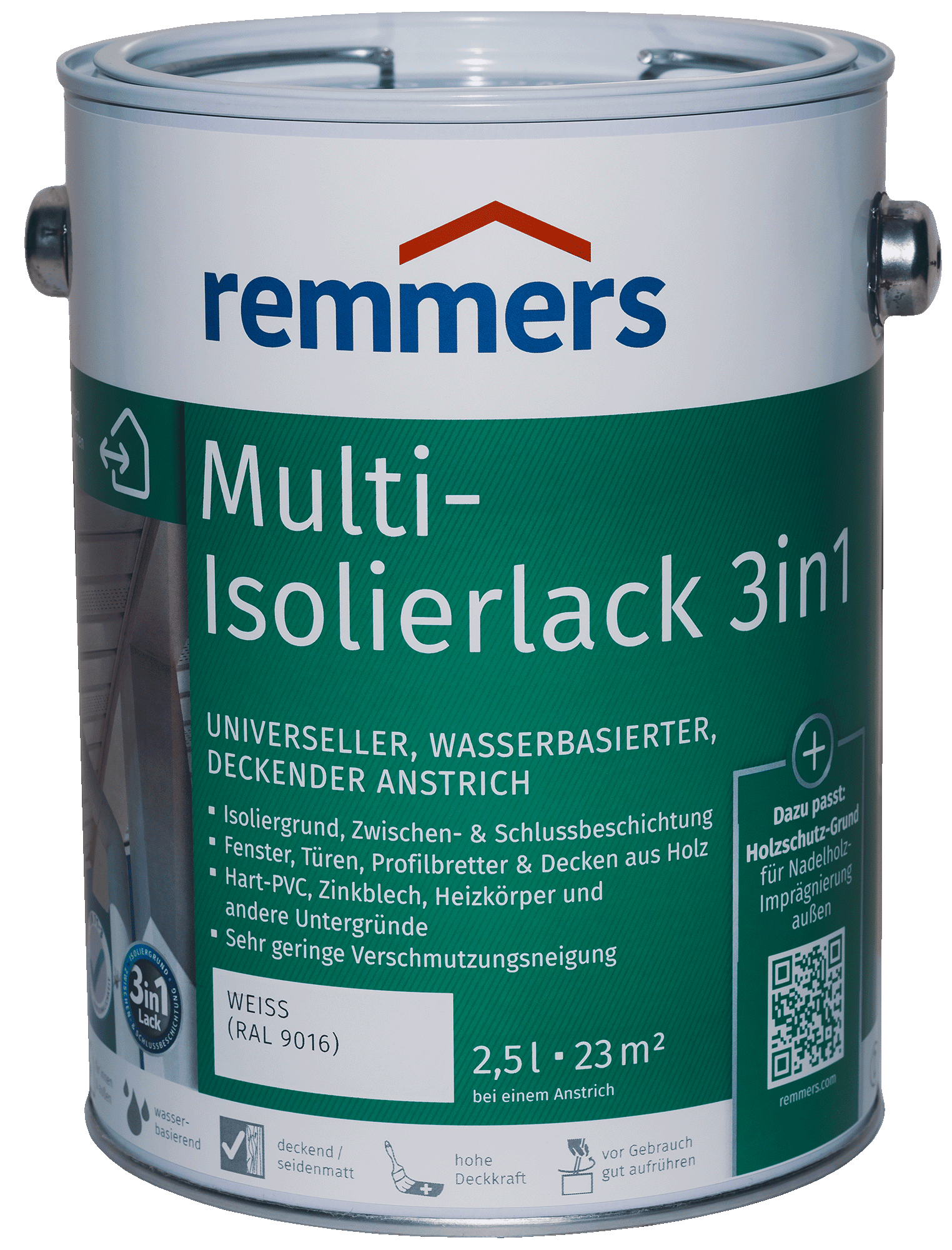 2,5 L Remmers Multi Isolierlack 3in1 Weiß