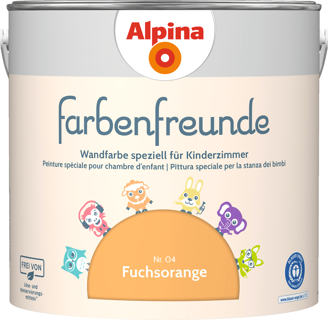 2,5l ALPINA Farbenfreunde Nr.04 Fuchsorange 2,5l ALPINA Farbenfreunde Nr.04 Fuchsorange