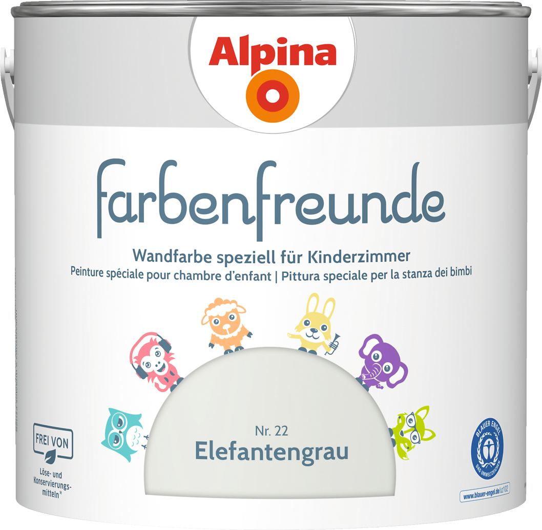 2,5l ALPINA Farbenfreunde Nr.22 Elefantengrau 2,5l ALPINA Farbenfreunde Nr.22 Elefantengrau