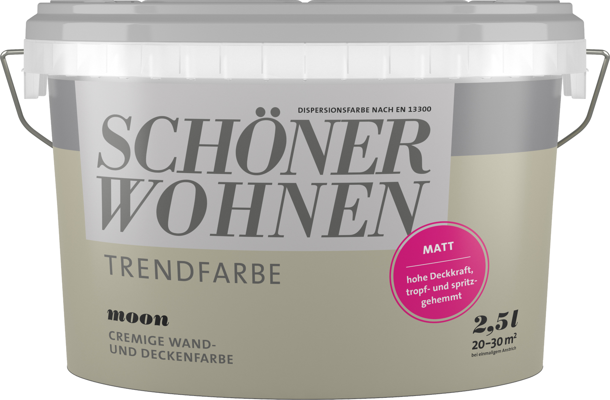 2,5L Schöner Wohnen Trendfarbe Wandfarbe matt Moon 2,5L Schöner Wohnen Trend Wandfarbe matt Moon
