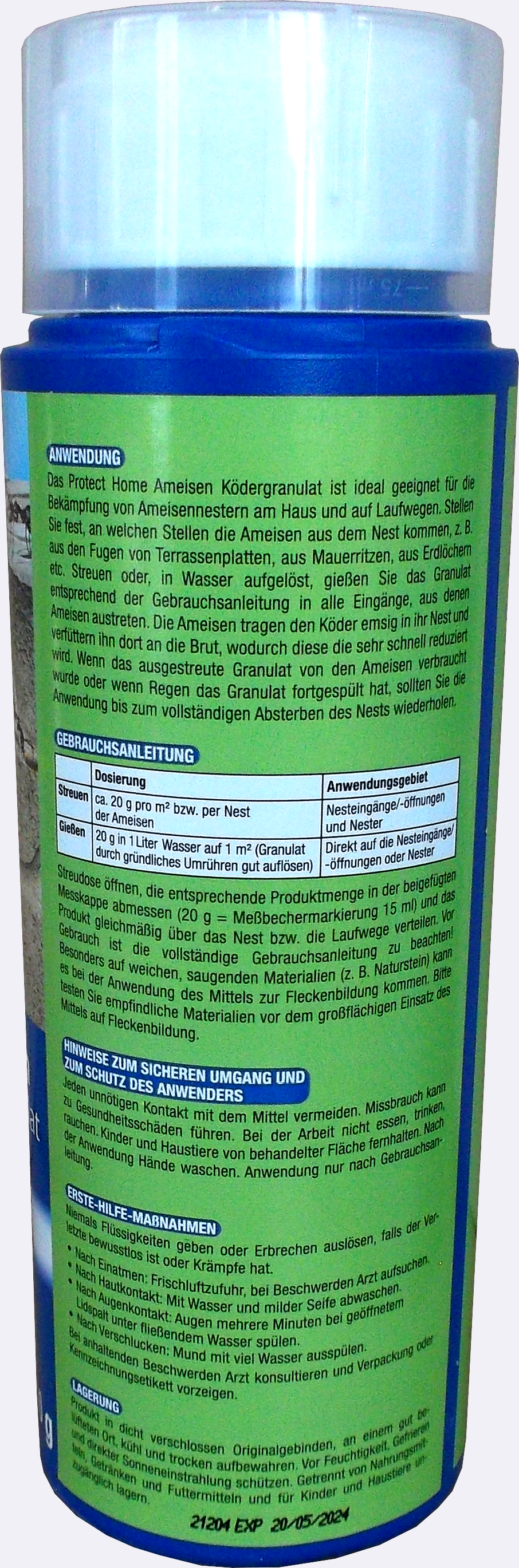 600g Protect Home - Ameisen Ködergranulat 600g Protect Home - Ameisen Ködergranulat