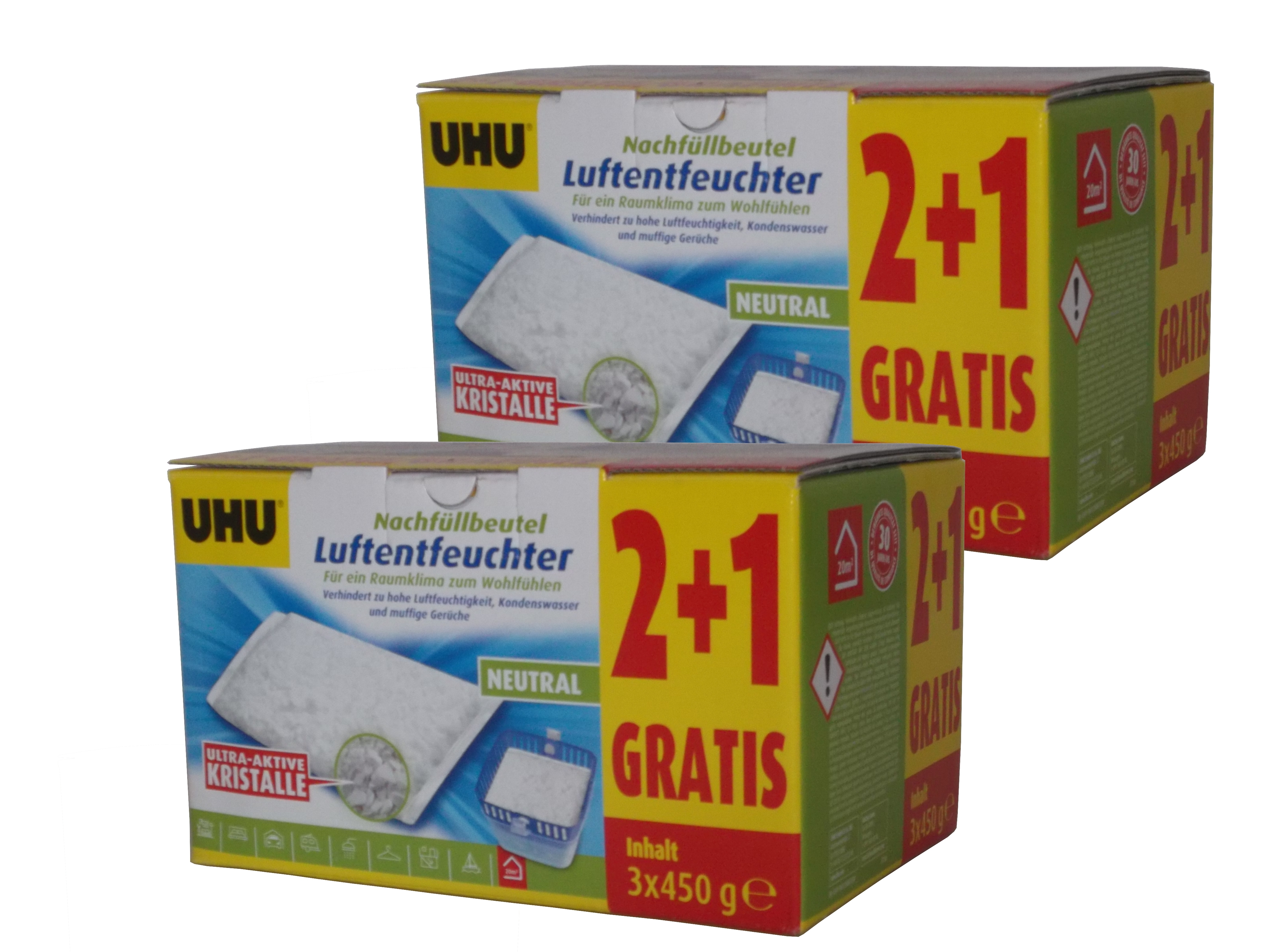 6x450g UHU Luftentfeuchter Nachfüllbeutel 6x450g UHU Luftentfeuchter Nachfüllbeutel
