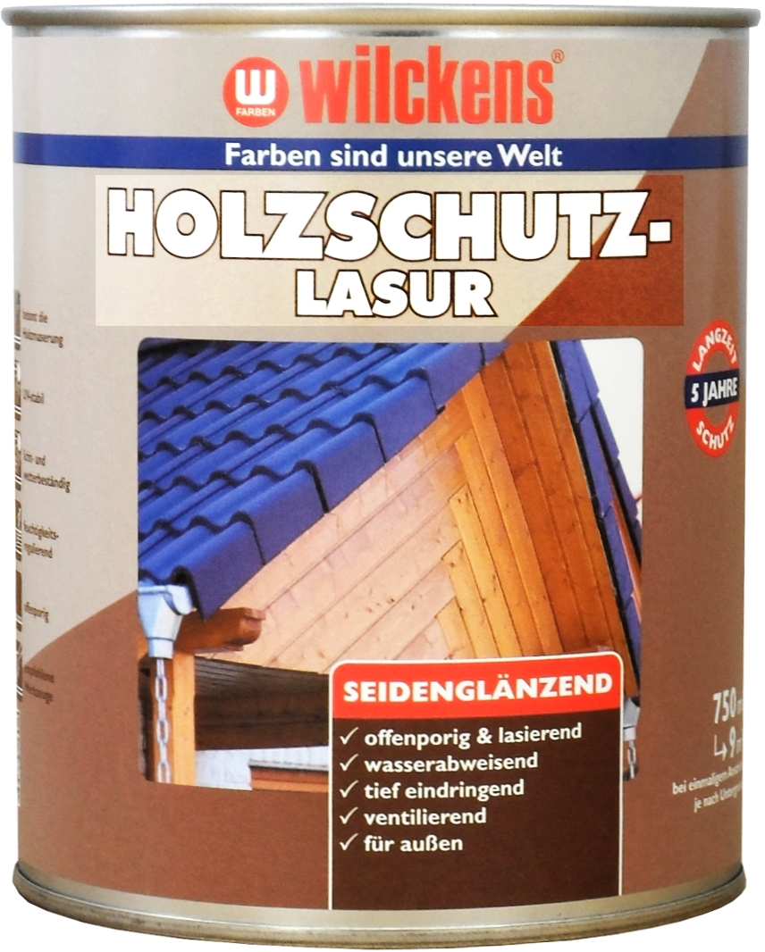 750ml WILCKENS Holzschutzlasur teak