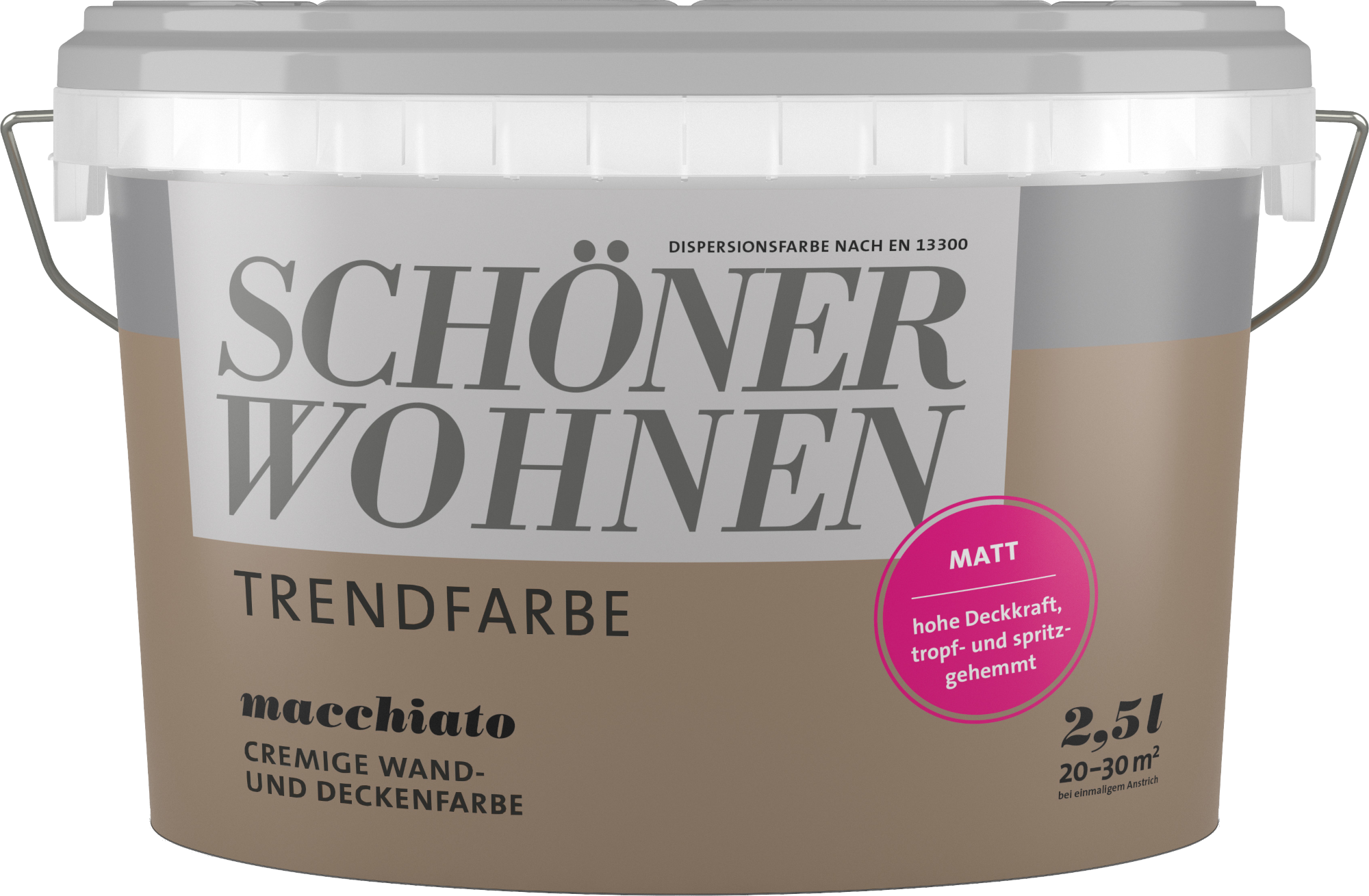 2,5L Schöner Wohnen - Trendfarbe Wandfarbe matt Macchiato 2,5L Schöner Wohnen -Trend Wandfarbe matt Macchiato