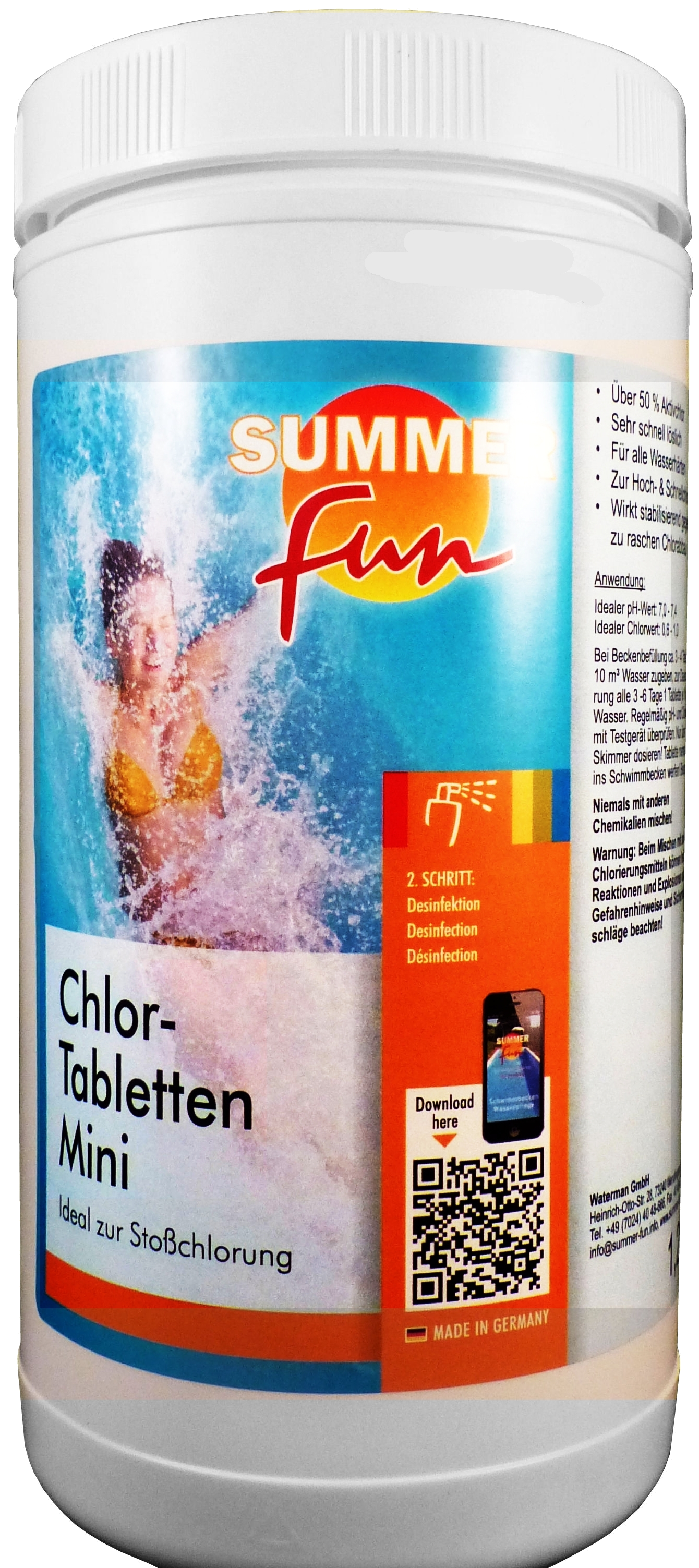 1,2kg Mini - Chlor - Tabletten 1,2kg Mini - Chlor - Tabletten