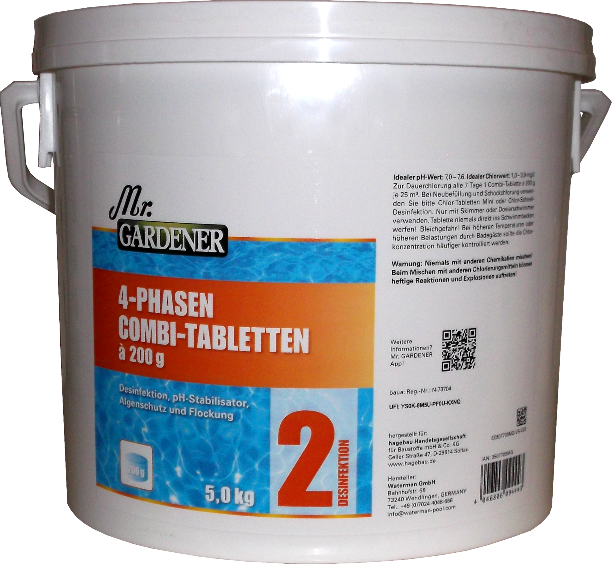 5kg Mr.Gardener 4 Phasen Combi Tabletten im Eimer 5kg Mr.Gardener 4 Phasen Combi Tabletten im Eimer