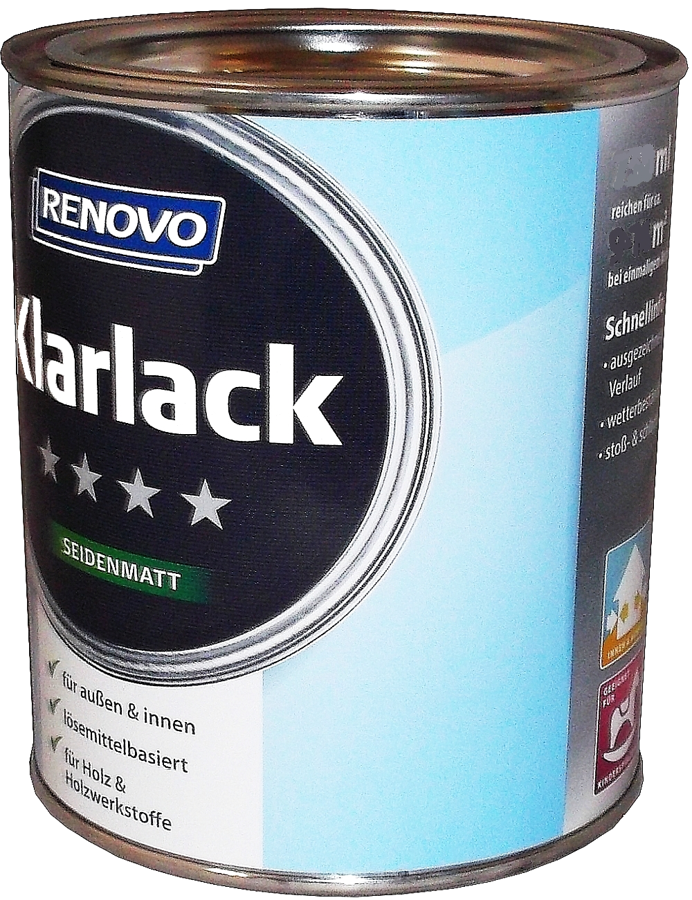 750ml Renovo Klarlack Seidenmatt aromatenfrei 750ml Renovo Klarlack Seidenmatt aromatenfrei