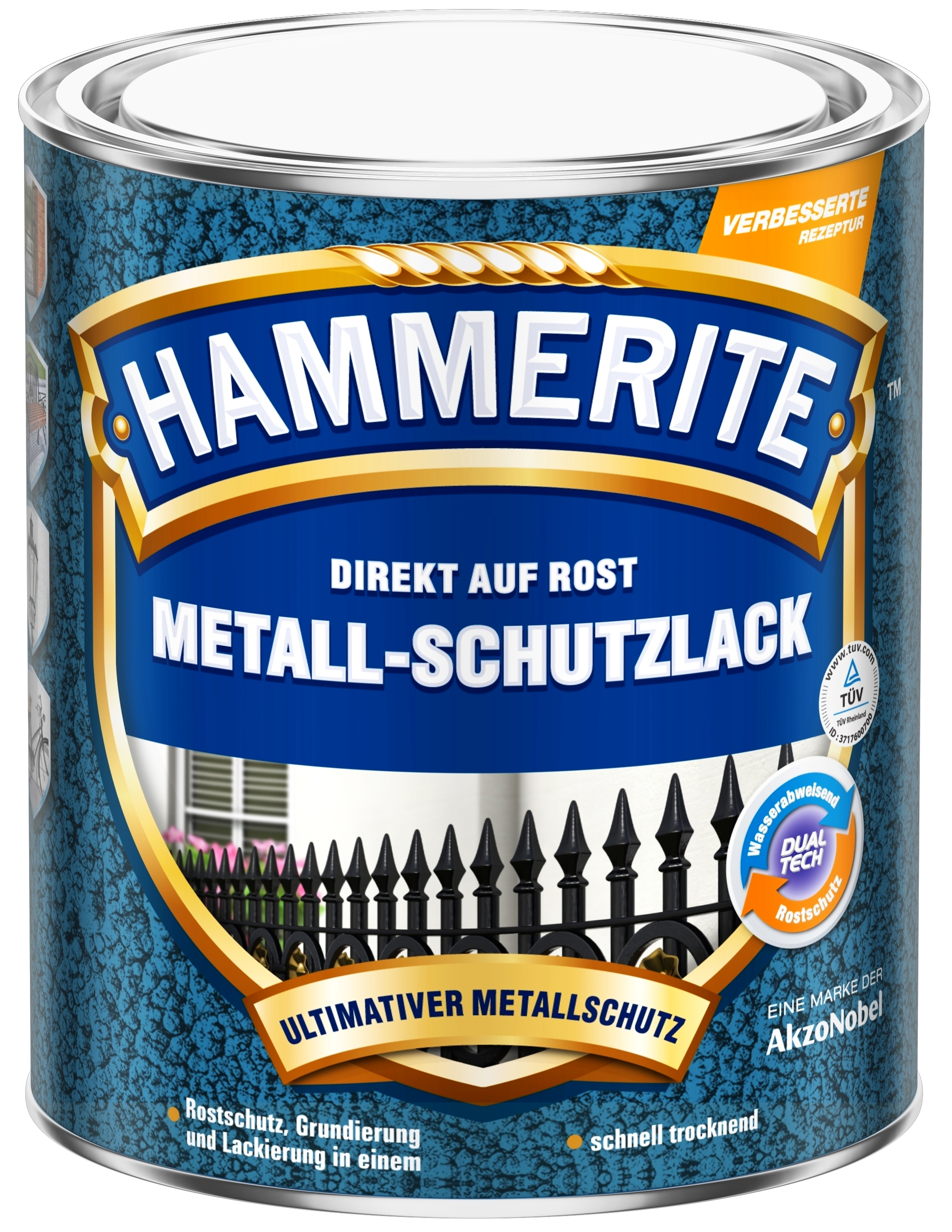 750ml Hammerite Msl Hammerschlag dunkelgrau