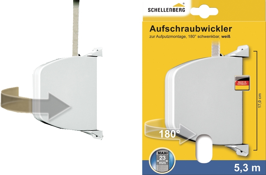 Schellenberg Aufschraubwickler Mini weiß