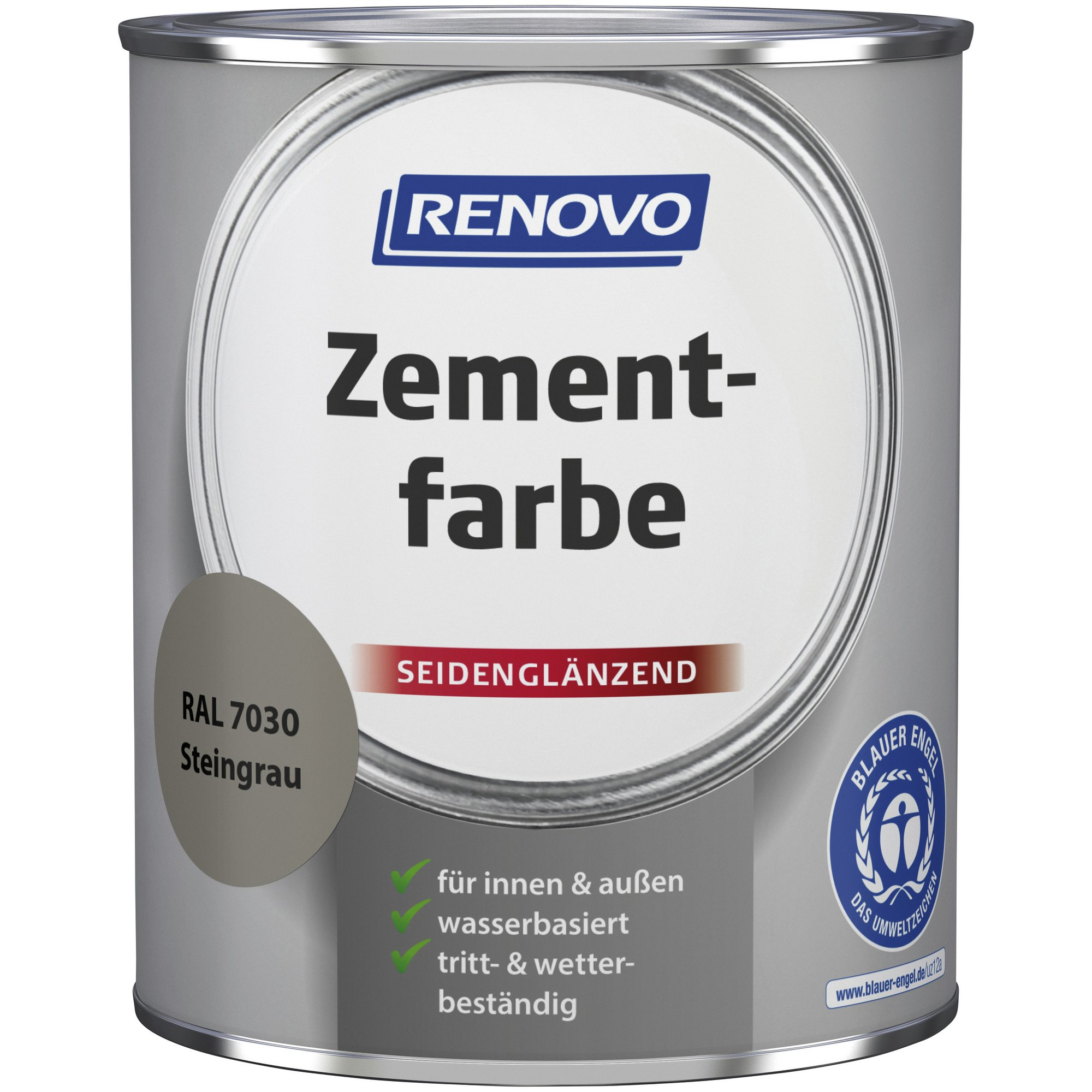 750mL Renovo Zementfarbe steingrau RAL7030 750mL Renovo Zementfarbe steingrau RAL7030