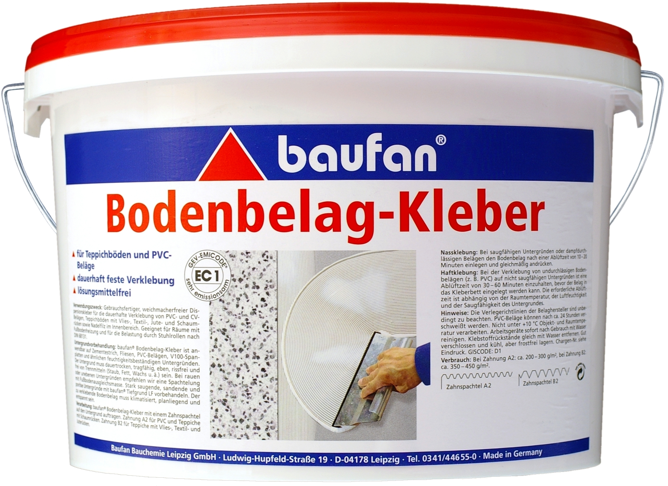 3kg BAUFAN Bodenbelags-Kleber PVC CV Teppich 3kg BAUFAN Bodenbelags-Kleber PVC CV Teppich
