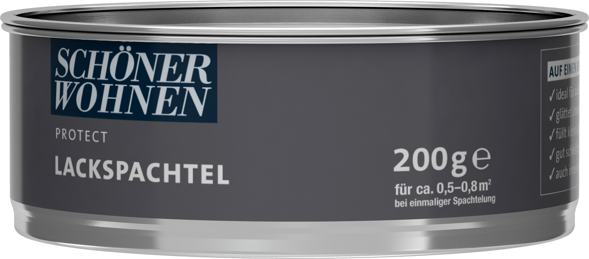 200g Schöner Wohnen Protect Lackspachtel weiß 200g Schöner Wohnen Protect Lackspachtel weiß