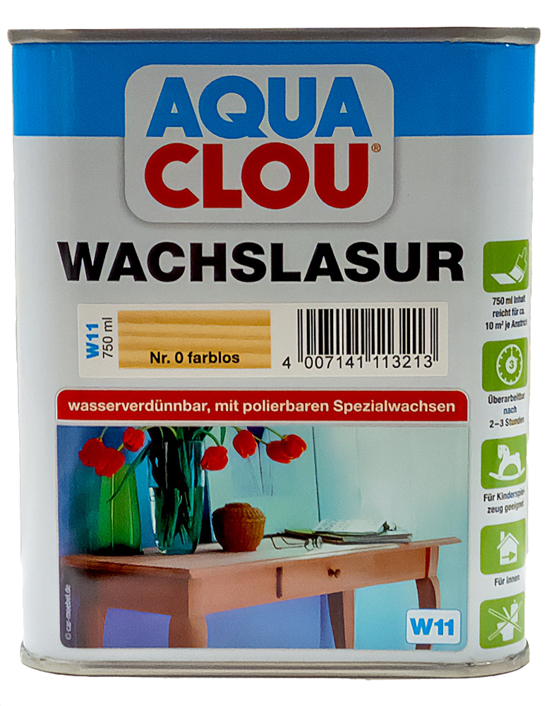 750ml Clou W11 Wachslasur farblos 750ml Clou W11 Wachslasur farblos