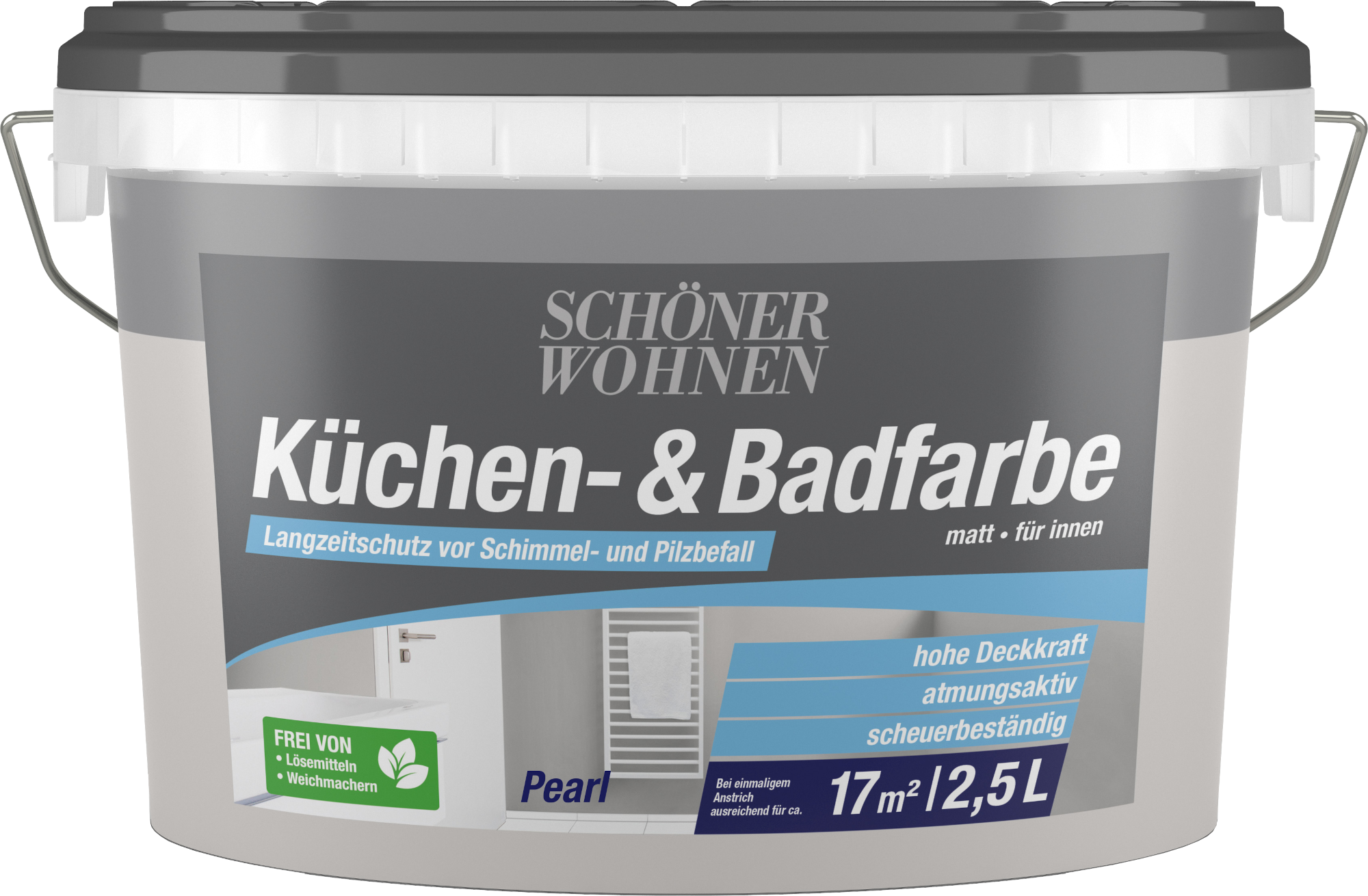 2,5L Schöner Wohnen Küchen-& Badfarbe matt, 9530 Pearl