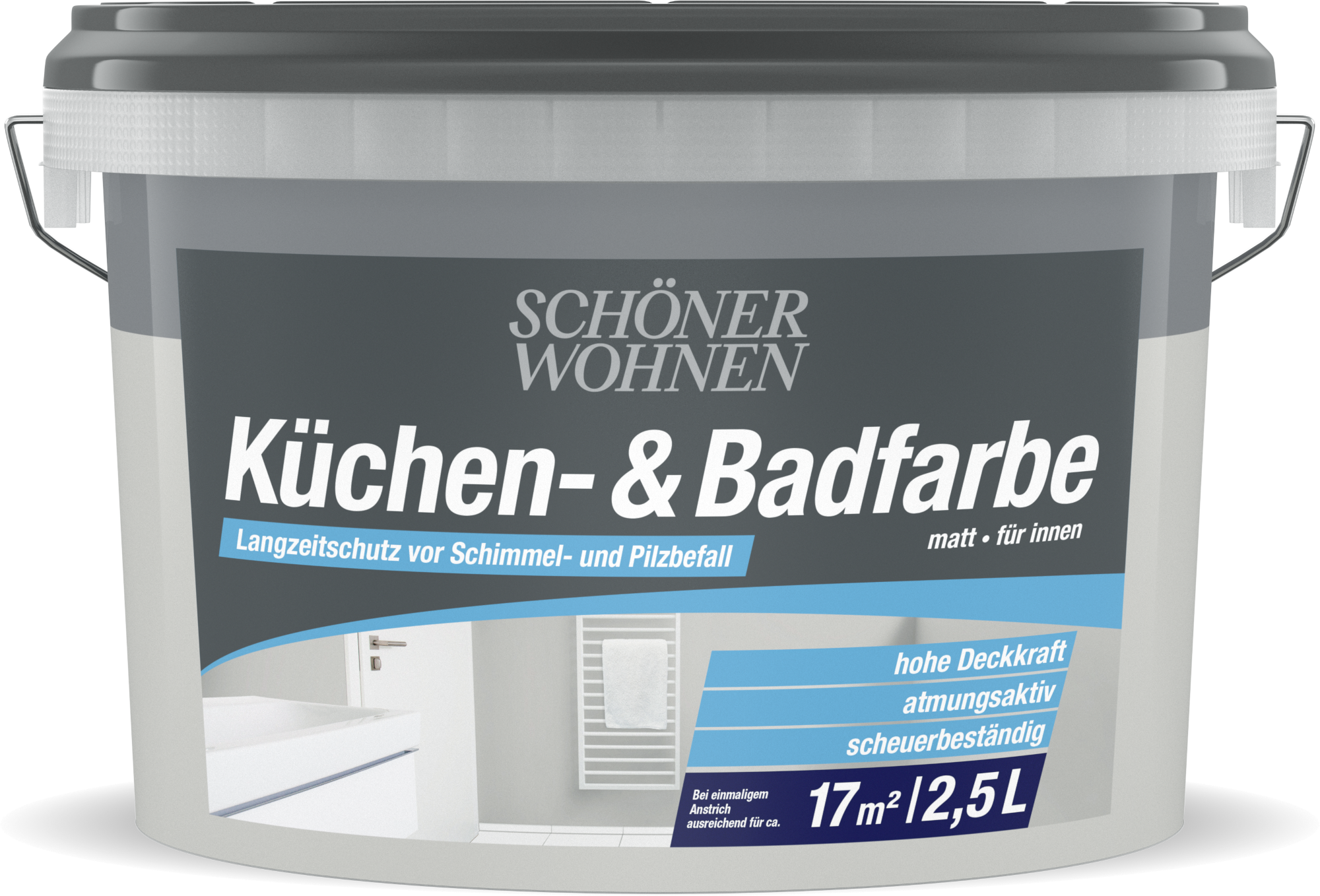 2,5L Schöner Wohnen Küchen-& Badfarbe matt, 9530 Pearl