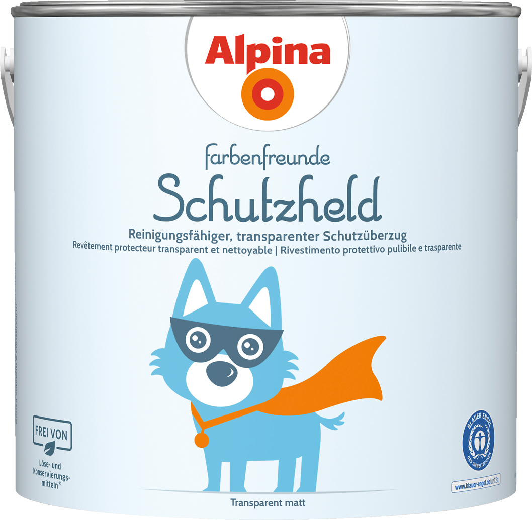 2,5l ALPINA Farbenfreunde Schutzheld Transparent 2,5l ALPINA Farbenfreunde Schutzheld Transparent