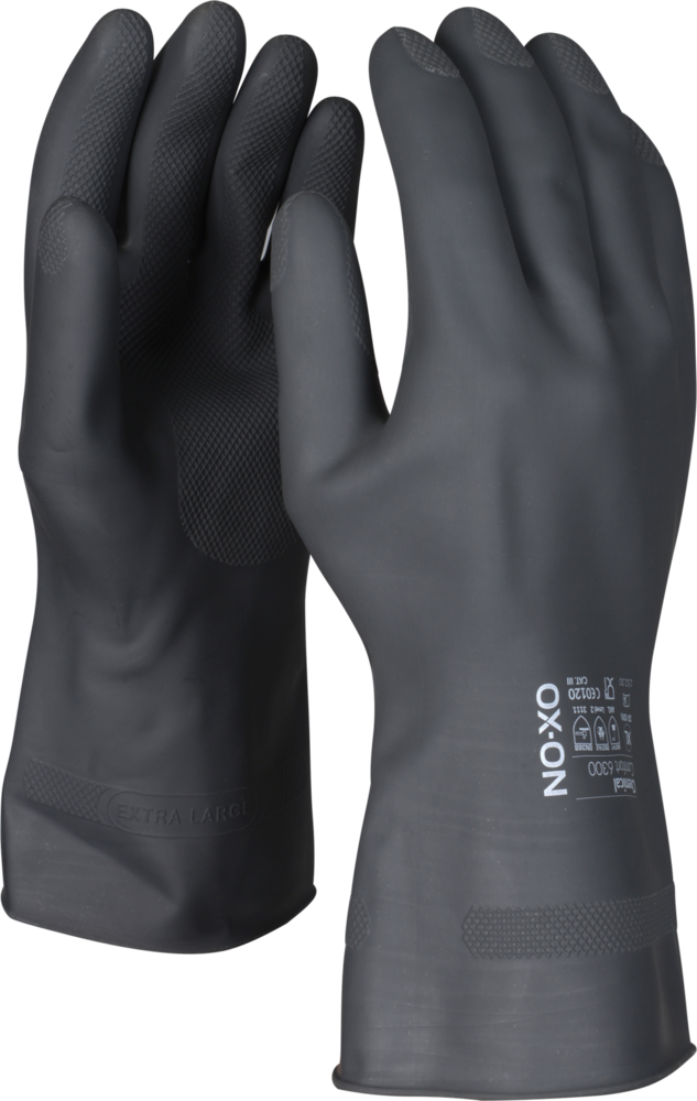 OX-ON Chemikalienschutzhandschuhe schwarz Kategorie III Größenauswahl OX-ON Chemikalienschutzhandschuhe schwarz Kategorie III Größenauswahl