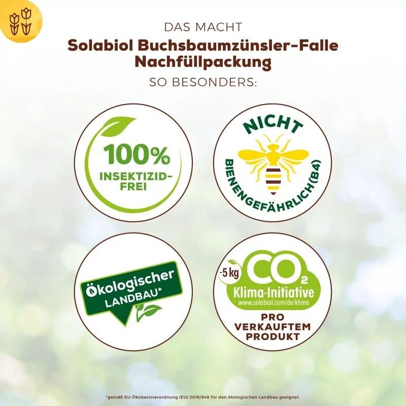 Solabiol Nachfüllpackung 2 Pheromonspritzen für Buchsbaumzünsler- Falle