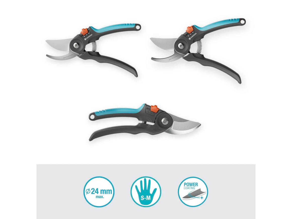 GARDENA Gartenschere PremiumCut Flex, Bypass, 24 mm Schneiddurchmesser