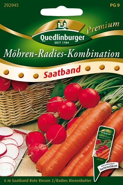SB Möhren-Radies-Kombination Möhren Rote Riesen 2 + Radies Riesenbutter
