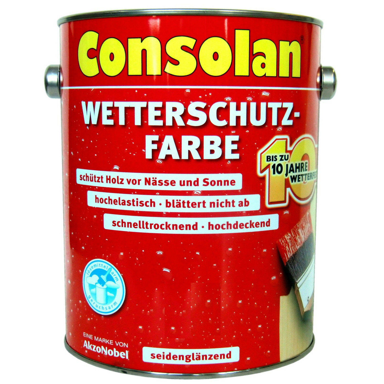 2,5 L Consolan Wetterschutzfarbe Weiß (201) 2,5 L Consolan Wetterschutzfarbe Weiß (201)