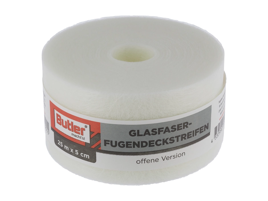 25m Butler Glasfaserfugendeckstreifen 5cm ungelocht 25m Butler Glasfaserfugendeckstreifen 5cm ungelocht