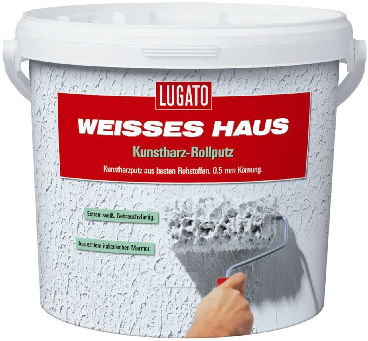 8kg Lugato Weisses Haus Kunstharz-Rollputz 8kg Lugato Weisses Haus Kunstharz-Rollputz