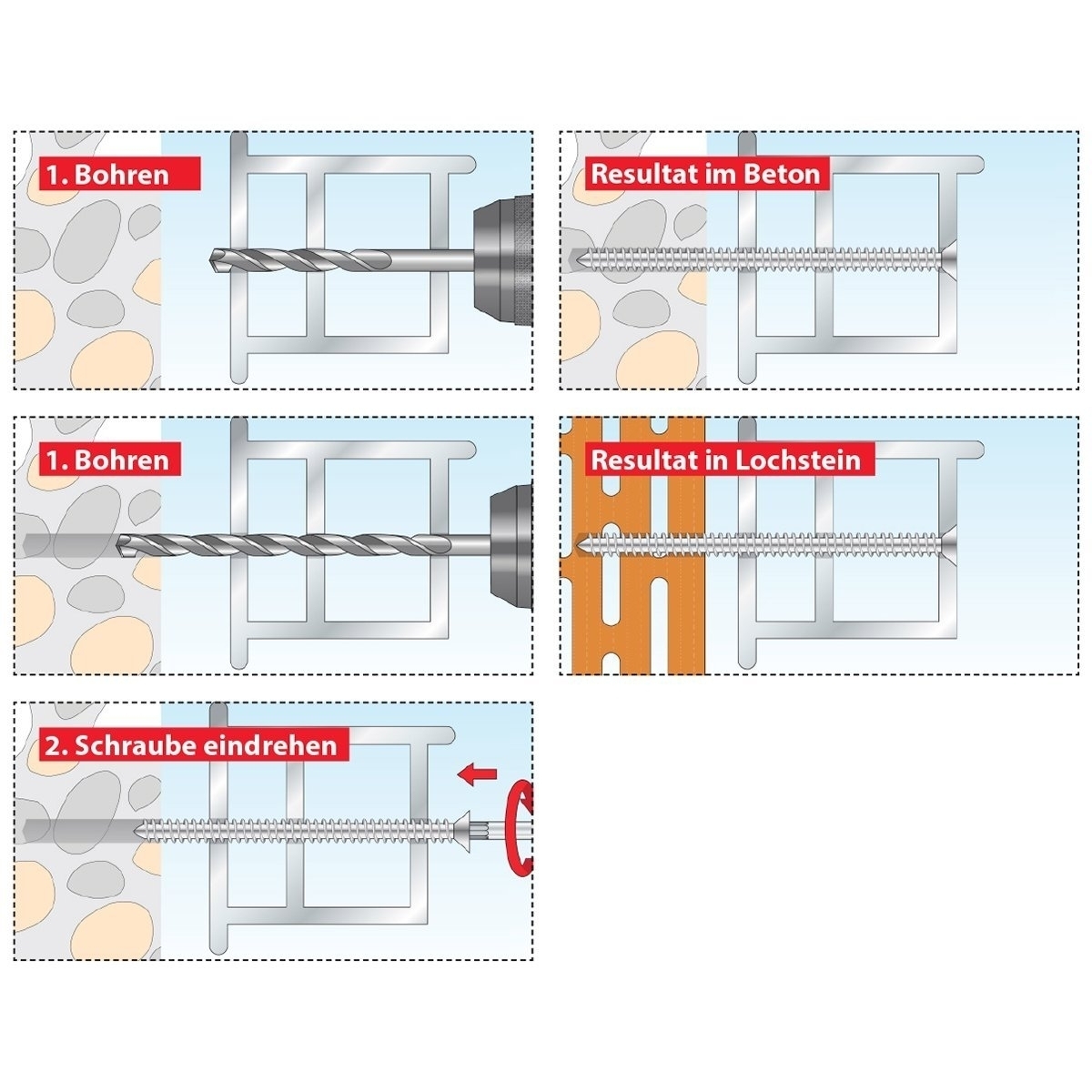 TOX Rahmenschraube Window Pro SK 7,5 x 152, 6 Stk. TOX Rahmenschraube Window Pro SK 7,5 x 152, 6 Stk.