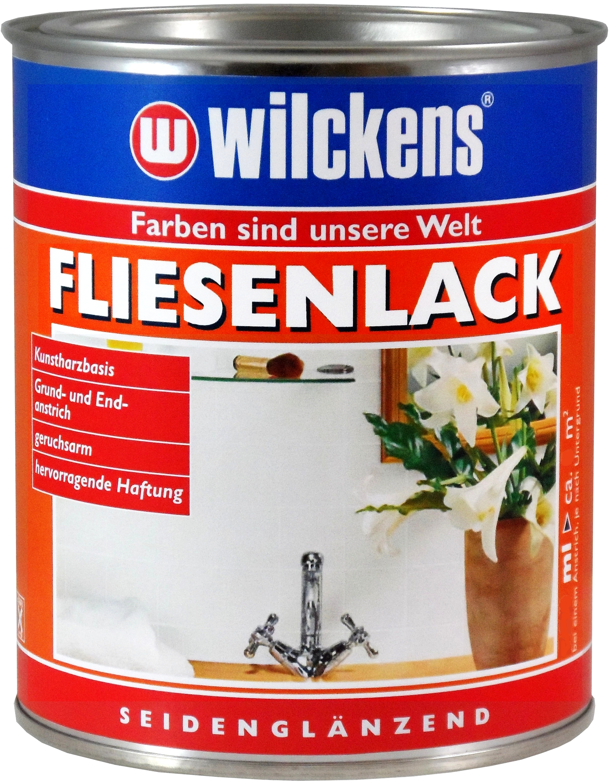 750ml WILCKENS Fliesenlack weiß SDGL 750ml WILCKENS Fliesenlack weiß SDGL