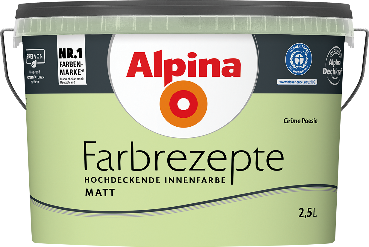 2,5L ALPINA Farbrezepte Grüne Poesie, Matt