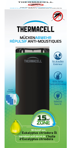 Thermacell Mückenabwehr Protect schwarz-grün Tischgerät