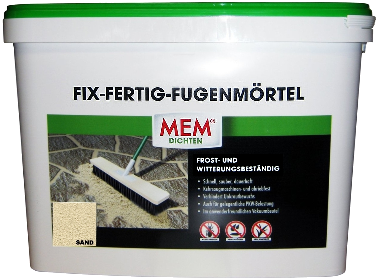 12,5kg MEM Fix-Fertig-Fugenmörtel sand 12,5kg MEM Fix-Fertig-Fugenmörtel sand