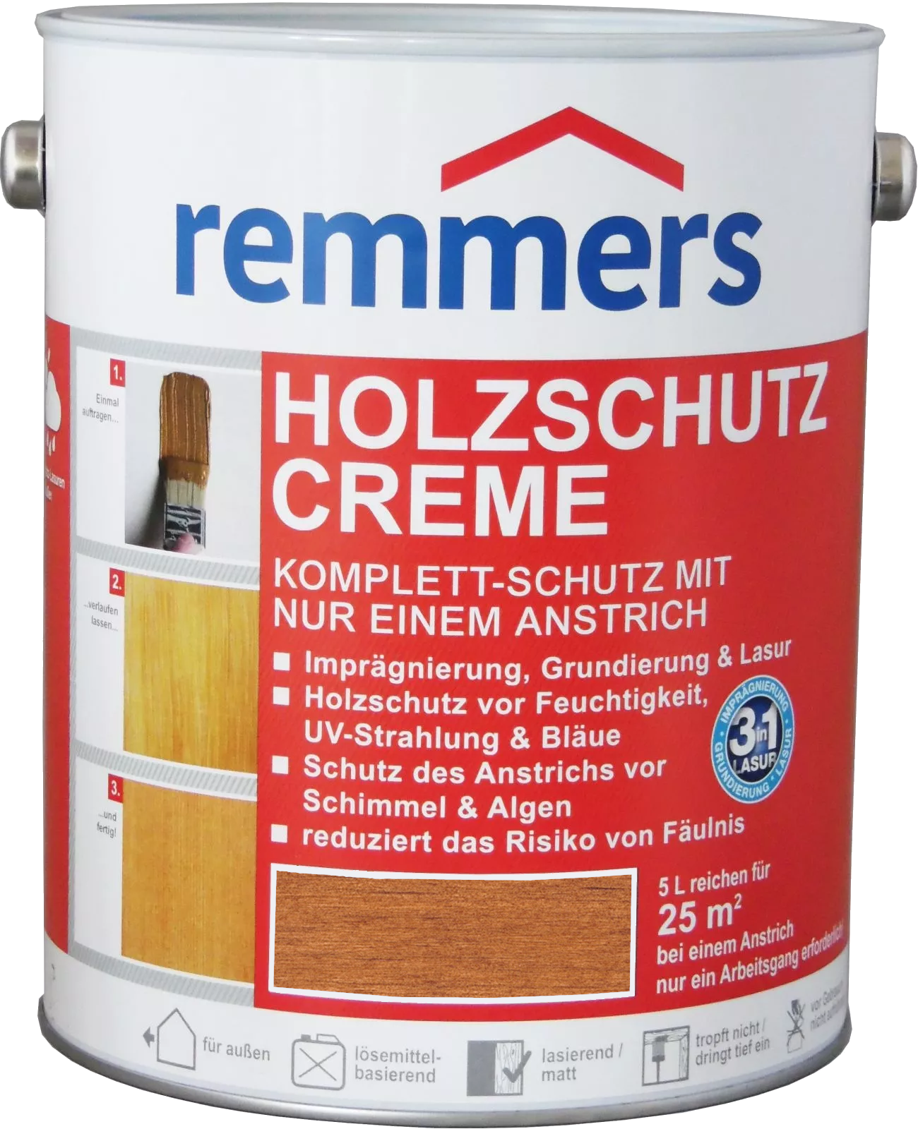 5L Remmers Holzschutz Creme Teak 5L Remmers Holzschutz Creme Teak