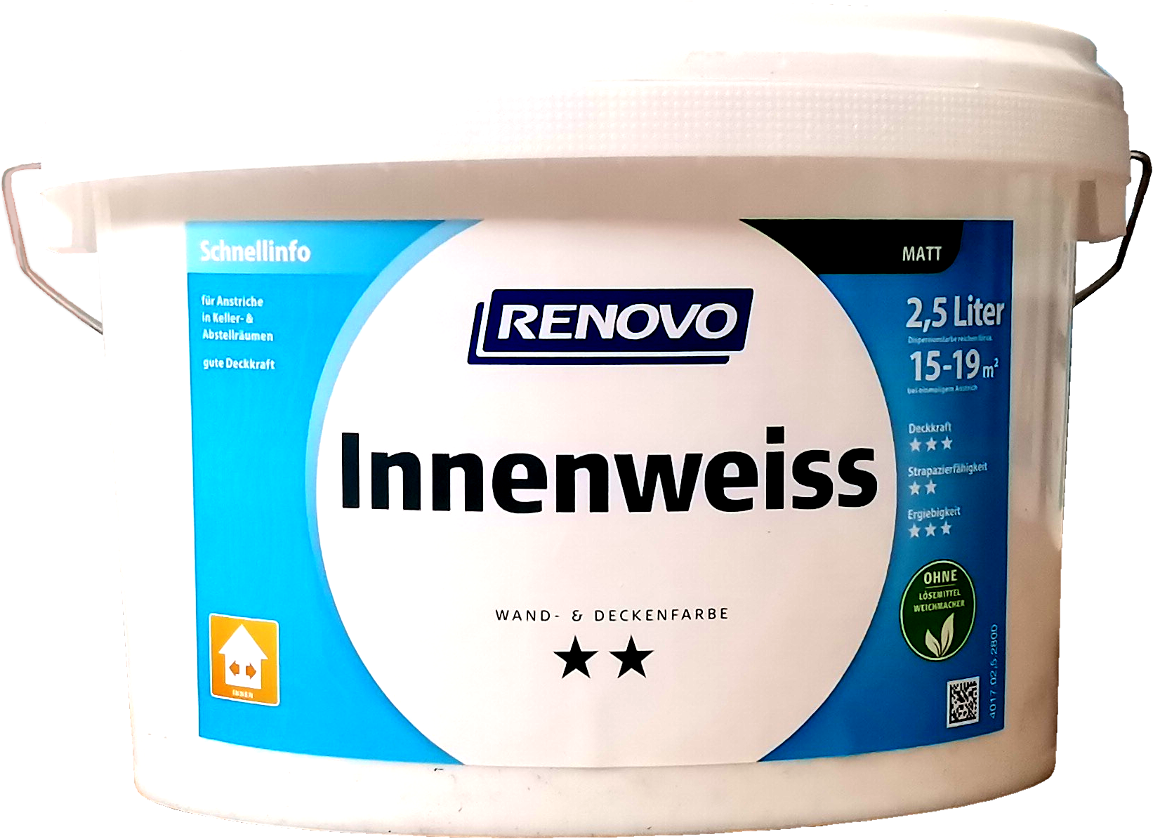 2,5 Liter Renovo Innenweiss matt 2,5 Liter Renovo Innenweiss matt