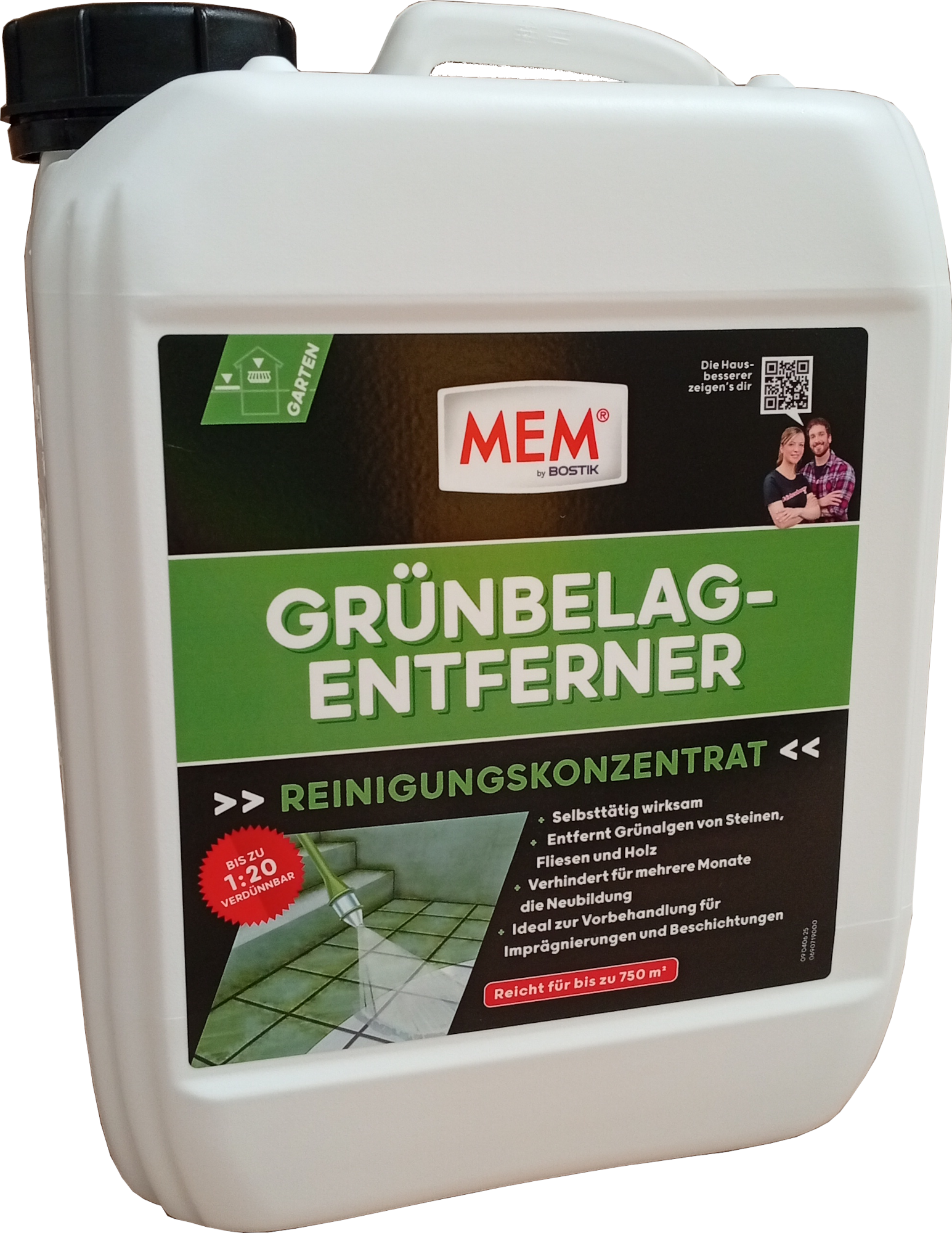 5L MEM Grünbelag-Entferner ehemals Algen- und Grünbelag-Entferner 5L MEM Algen- und Grünbelag-Entferner