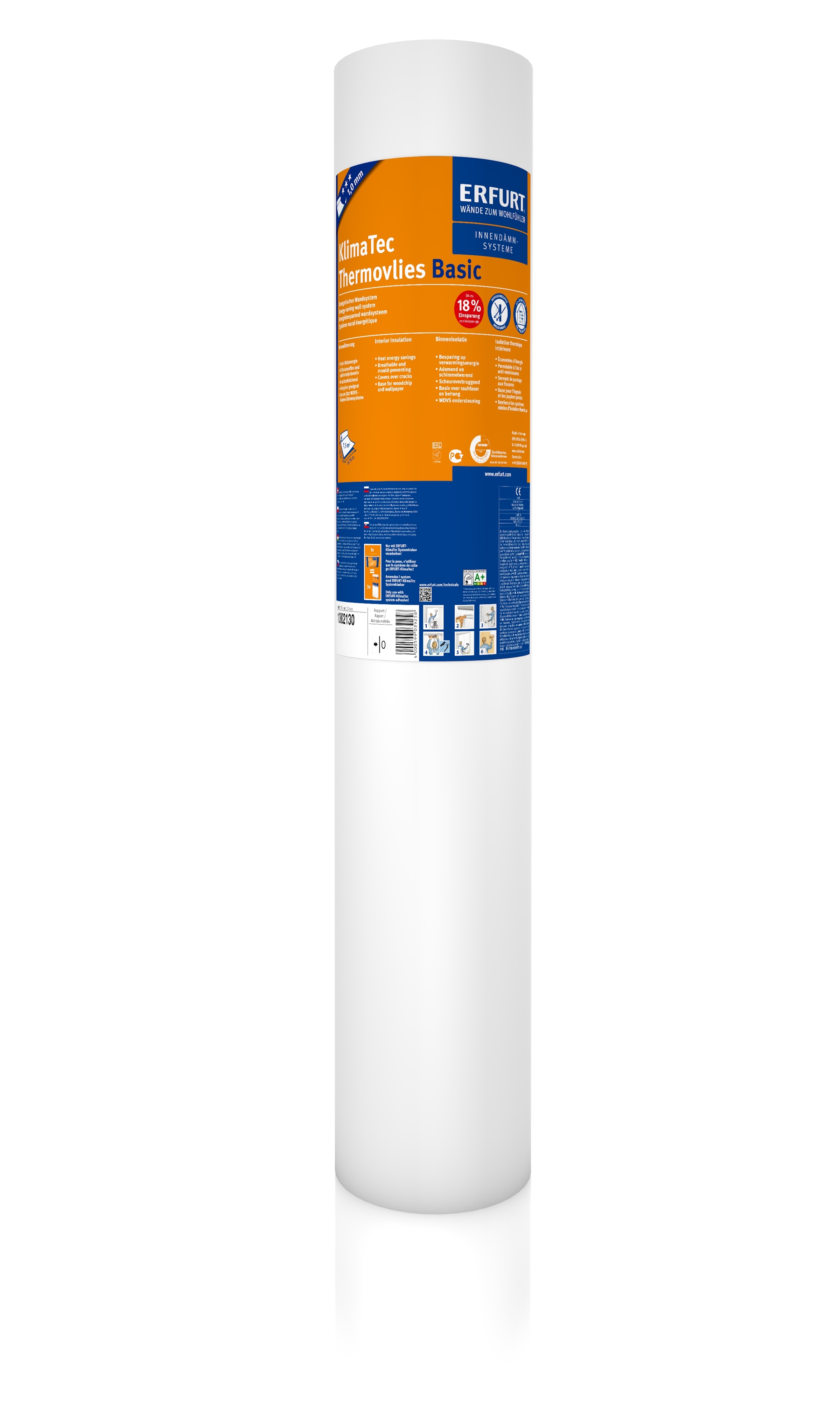 10m ERFURT KlimaTec Thermovlies Basic 1mm 10m ERFURT KlimaTec Thermovlies Basic 1mm