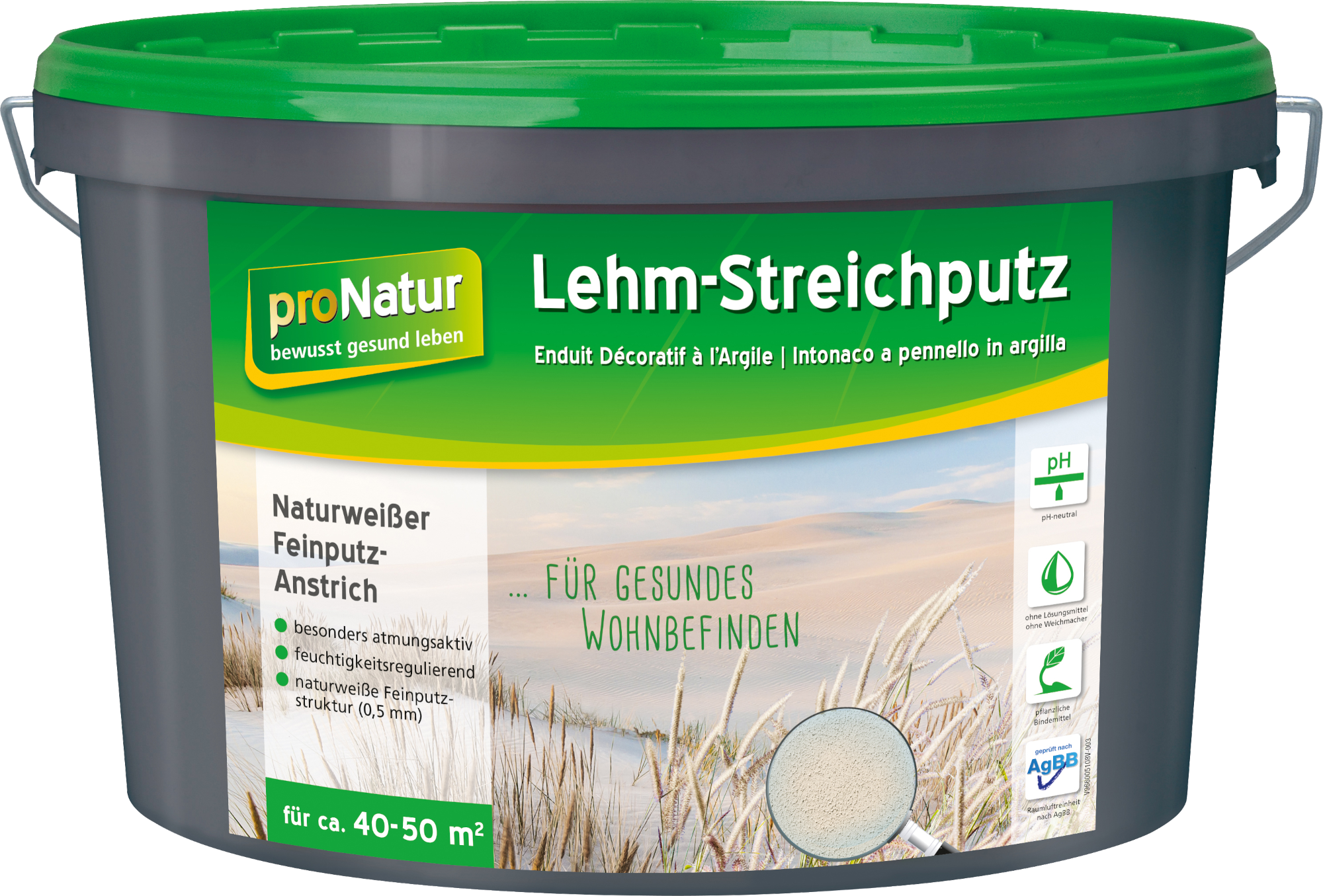 18 kg pronatur Lehm- Streichputz 18 kg pronatur Lehm- Streichputz