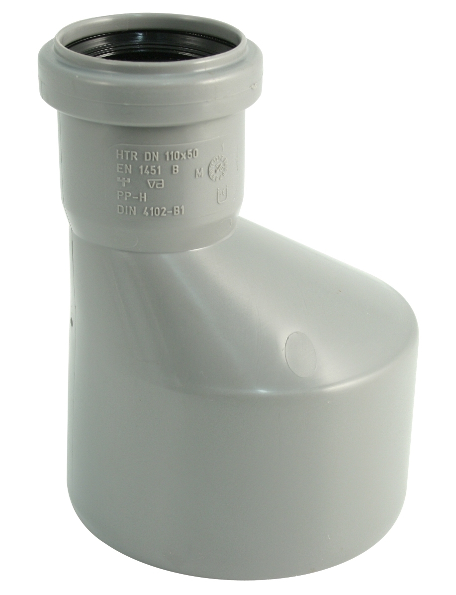 Übergangsrohr HTR Exzentrisch DN 110/50 Übergangsrohr HTR Exzentrisch DN 110/50